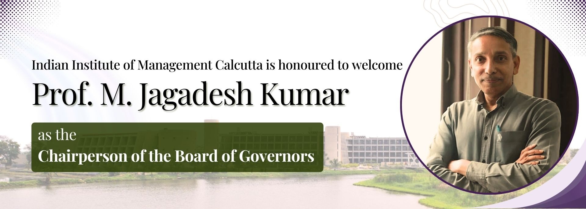 Prof. M. Jagadesh Kumar