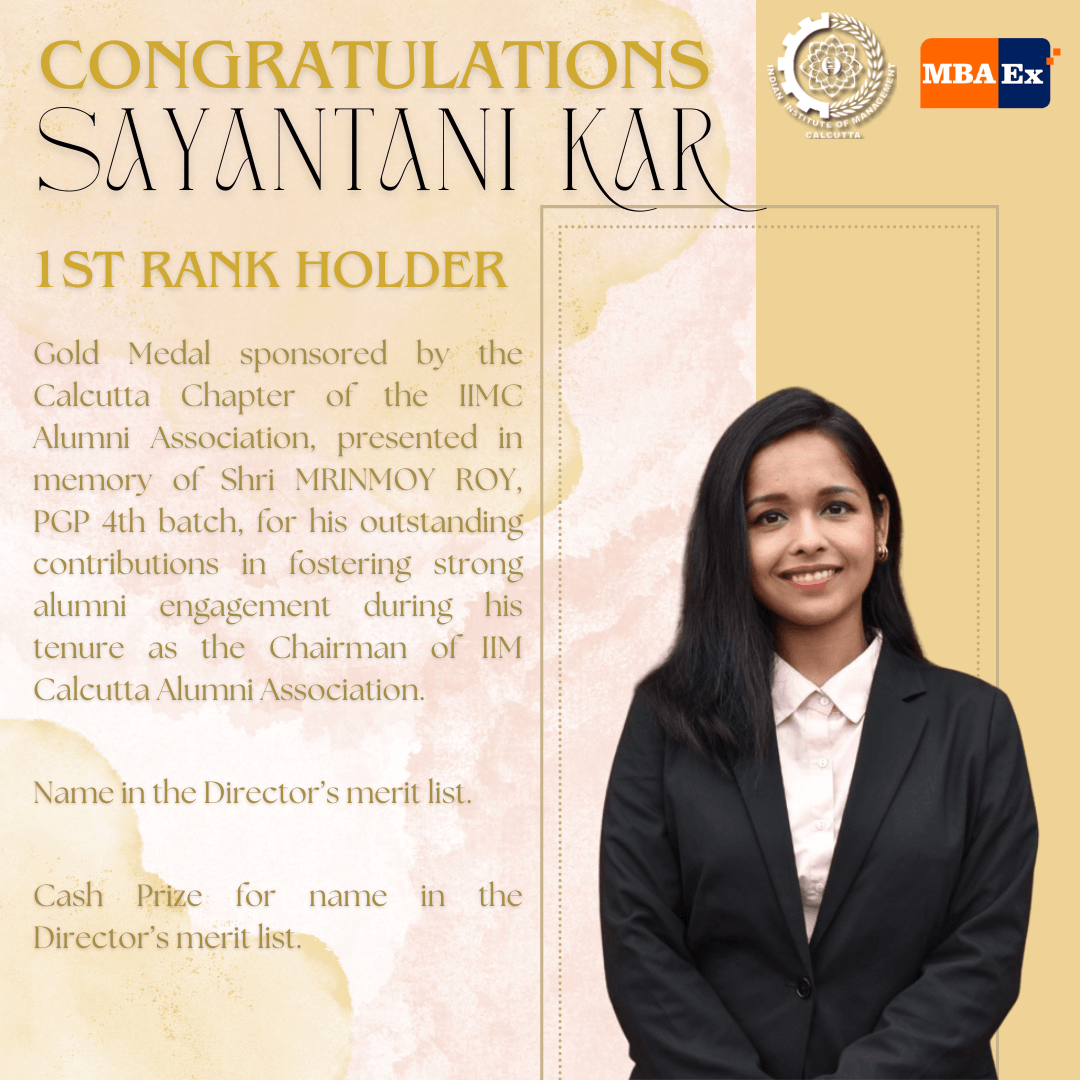 Award for MBAEx Batch