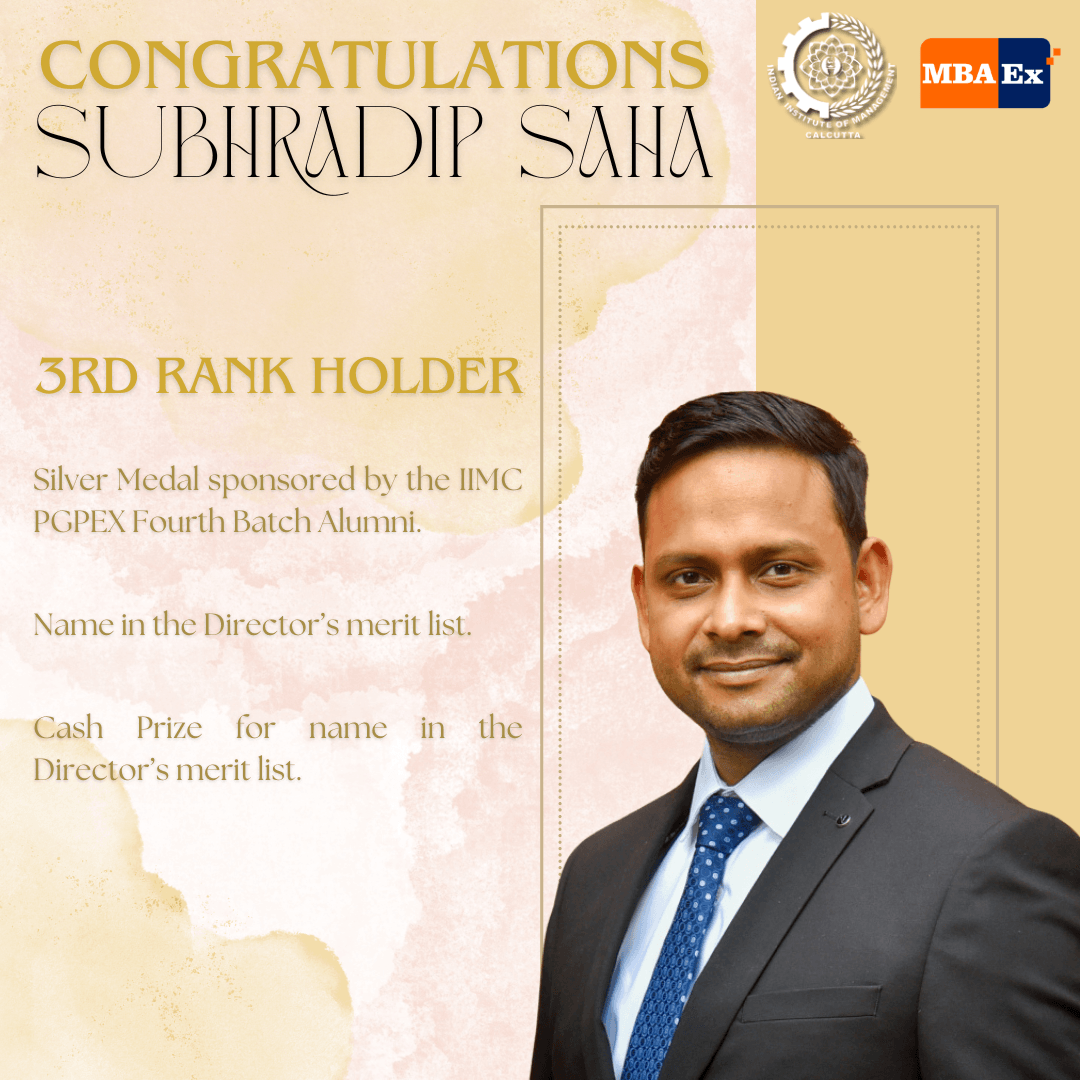 Award for MBAEx Batch