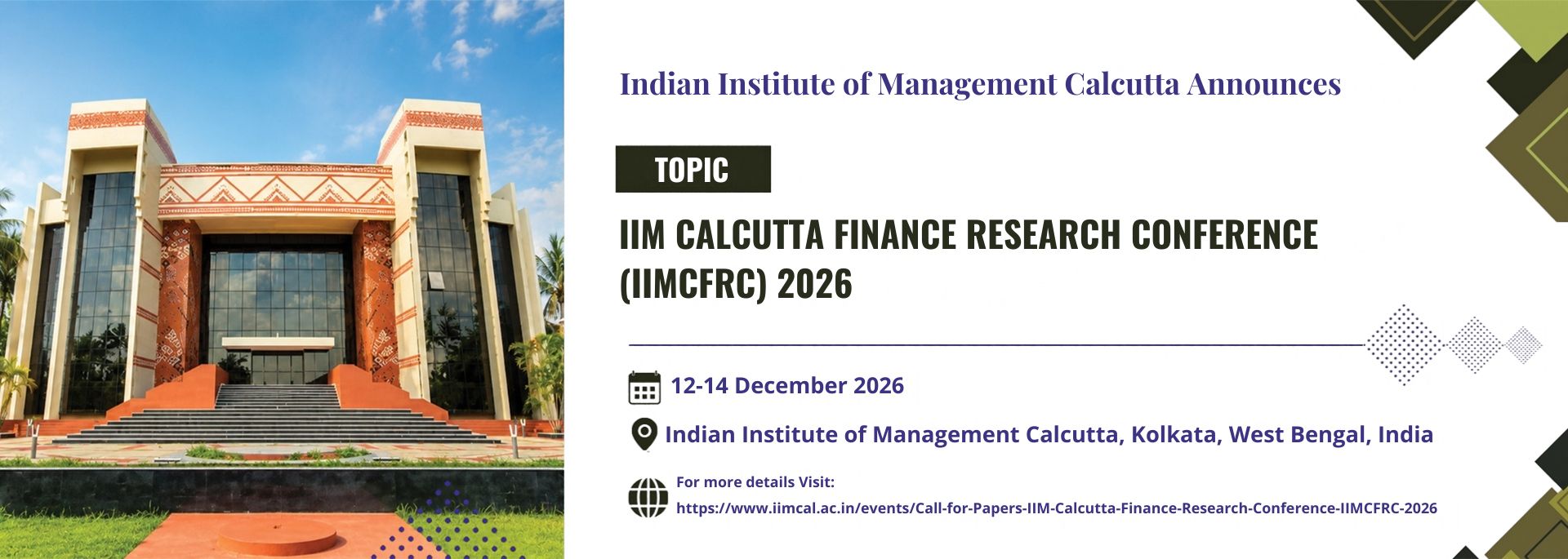 IIM Calcutta Finance Research Conference (IIMCFRC) 2026
